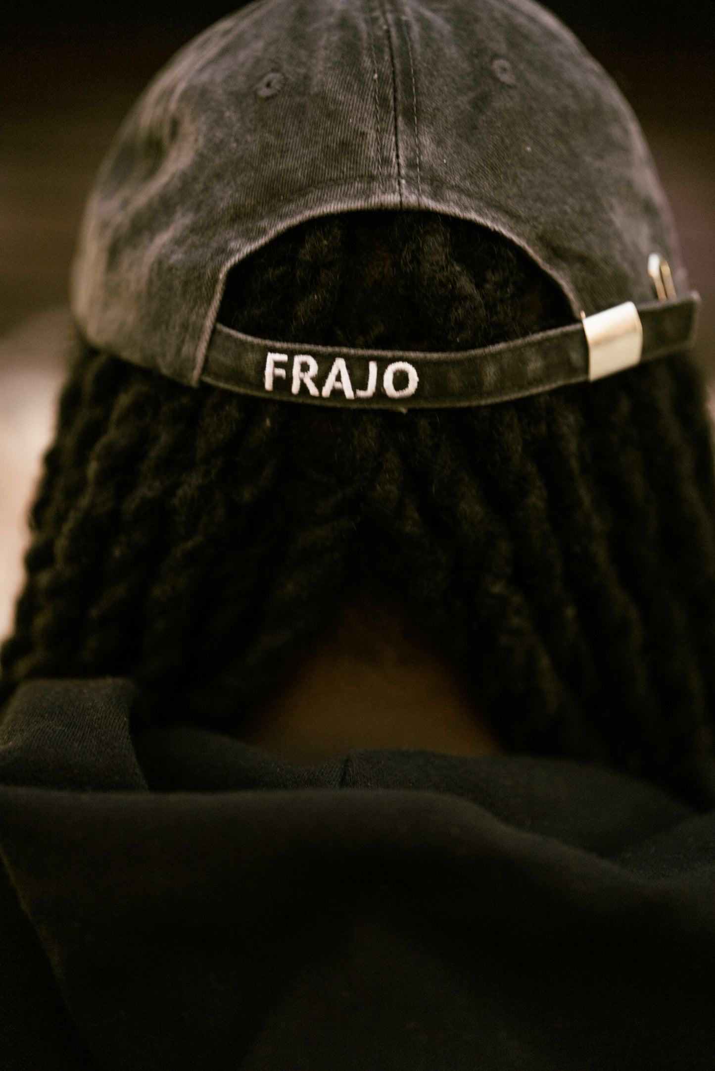 FRAJO Signature Embroidered Cap – Washed Gray